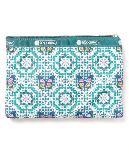 LeSportsac（レスポートサック）の「3ZIP COSMETIC バタフライモザイク 