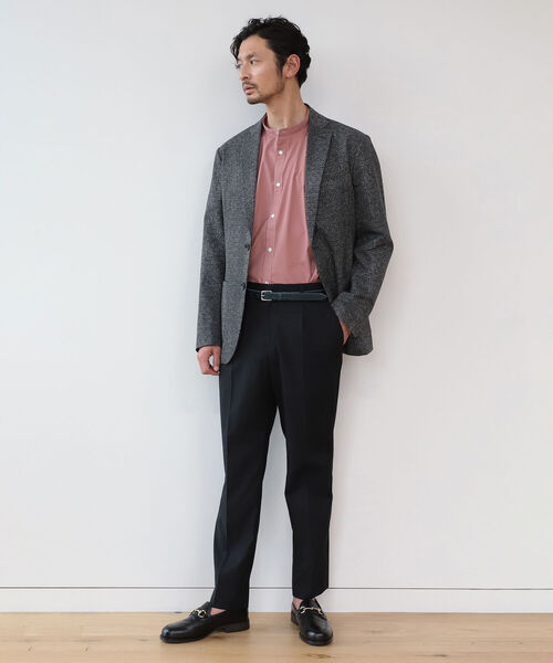 B:MING by BEAMS（ビーミングバイビームス）の「B:MING by BEAMS / リラックスフィット バンドカラー シャツ（シャツ/ブラウス・メンズ・ベージュ/レッド系その他3・SMALL/MEDIUM/LARGE/X-LARGE）」の7枚目の写真