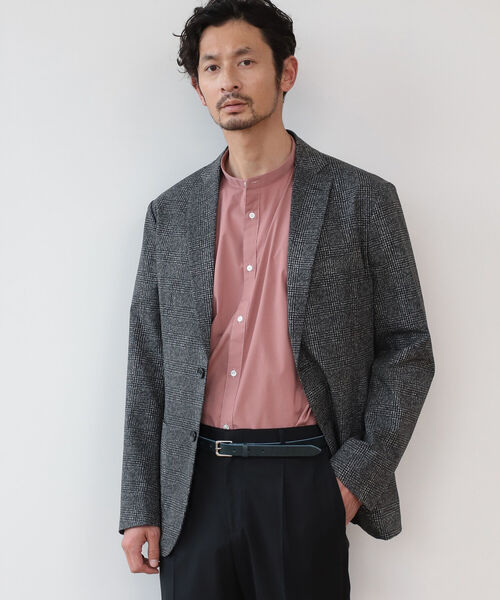 B:MING by BEAMS（ビーミングバイビームス）の「B:MING by BEAMS / リラックスフィット バンドカラー シャツ（シャツ/ブラウス・メンズ・ベージュ/レッド系その他3・SMALL/MEDIUM/LARGE/X-LARGE）」の8枚目の写真