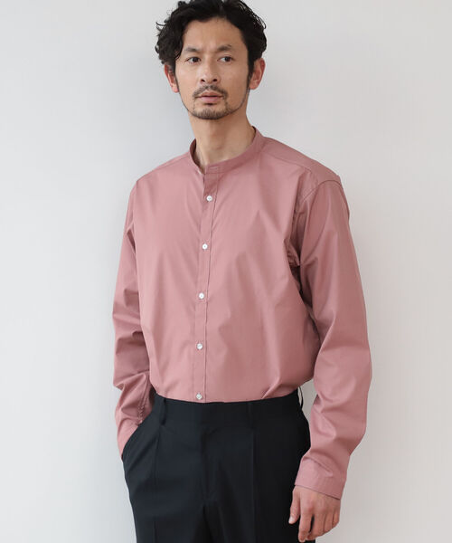 B:MING by BEAMS（ビーミングバイビームス）の「B:MING by BEAMS / リラックスフィット バンドカラー シャツ（シャツ/ブラウス・メンズ・ベージュ/レッド系その他3・SMALL/MEDIUM/LARGE/X-LARGE）」の10枚目の写真