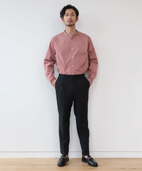 B:MING by BEAMS（ビーミングバイビームス）の「B:MING by BEAMS / リラックスフィット バンドカラー シャツ（シャツ/ブラウス・メンズ・ベージュ/レッド系その他3・SMALL/MEDIUM/LARGE/X-LARGE）」の11枚目の写真