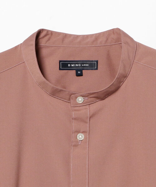 B:MING by BEAMS（ビーミングバイビームス）の「B:MING by BEAMS / リラックスフィット バンドカラー シャツ（シャツ/ブラウス・メンズ・ベージュ/レッド系その他3・SMALL/MEDIUM/LARGE/X-LARGE）」の13枚目の写真