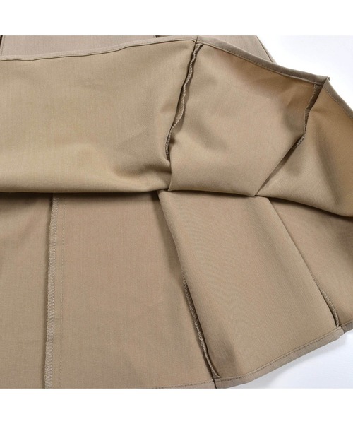 BeBe（ベベ）の「BeBe/レイヤード風ツイルステッチAラインワンピース(80~150cm)（ワンピース・キッズ・ベージュ/ブルー・140/150/90/130/120/100/80/110）」の10枚目の写真