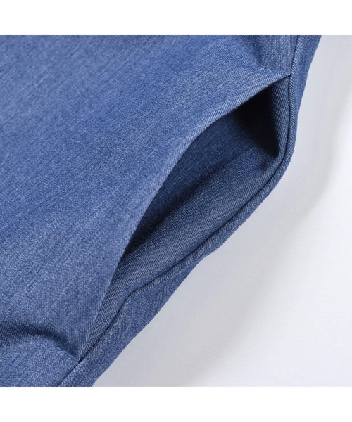 BeBe（ベベ）の「BeBe/レイヤード風ツイルステッチAラインワンピース(80~150cm)（ワンピース・キッズ・ベージュ/ブルー・140/150/90/130/120/100/80/110）」の16枚目の写真