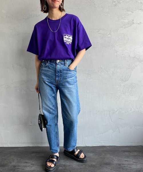 KAVU（カブー）の「[KAVU/カブー] TRUE LOGO トゥルーロゴ バックプリントTシャツ（Tシャツ/カットソー・レディース・パープル/ダークグリーン/ホワイト/ブルー/ブラック・L/M/XL）」の14枚目の写真