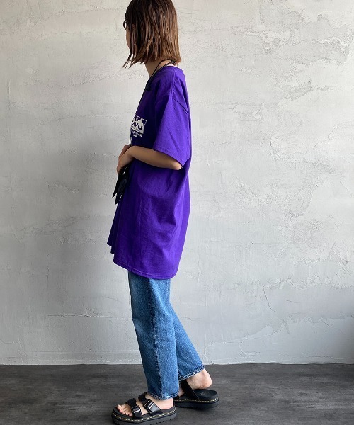 KAVU（カブー）の「[KAVU/カブー] TRUE LOGO トゥルーロゴ バックプリントTシャツ（Tシャツ/カットソー・レディース・パープル/ダークグリーン/ホワイト/ブルー/ブラック・L/M/XL）」の17枚目の写真