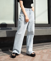WEGO | WEGO/ダメージワイドストレートパンツ(デニムパンツ)