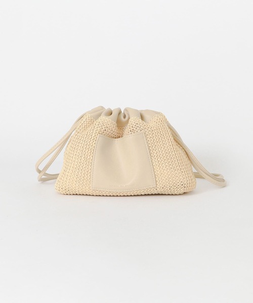 SENSE OF PLACE by URBAN RESEARCH(センスオブプレイスバイアーバンリサーチ)の「リバーシブル巾着バッグ(ショルダーバッグ・レディース・ブラック/グレー/イエロー/ナチュラル・ONE)」の5枚目の写真