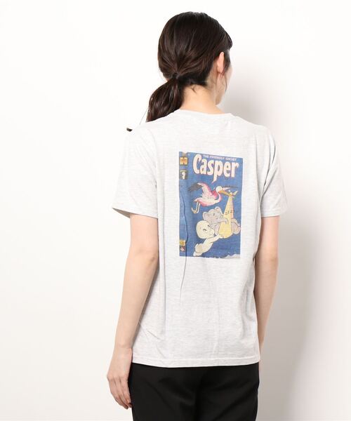 ACCOMMODE(アコモデ)の「【ZOZO限定】キャスパー Tシャツ(Tシャツ/カットソー・レディース・ホワイト/ライトグレー・FREE)」の9枚目の写真