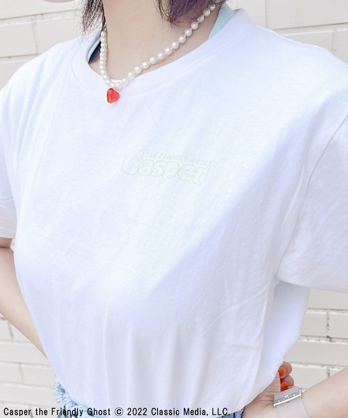 ACCOMMODE(アコモデ)の「【ZOZO限定】キャスパー Tシャツ(Tシャツ/カットソー・レディース・ホワイト/ライトグレー・FREE)」の19枚目の写真