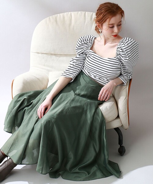 DEICY（デイシー）の「シアーフレアミディスカート（スカート）」 - WEAR