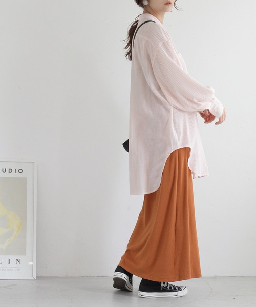 Crisp（クリスプ）の「ストレートラップスカート（スカート・レディース・ブラウン/ピンク/イエロー・FREE）」の12枚目の写真