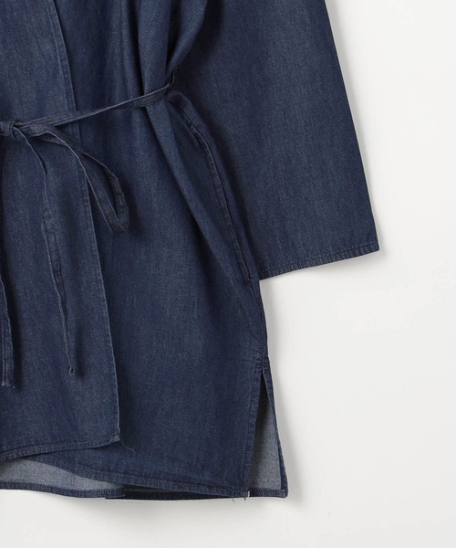 Grand PARK（グランドパーク）の「2WAY　ノーカラーデニムカーディガン（シャツ/ブラウス・レディース・インディゴブルー/ブルー・FREE）」の9枚目の写真