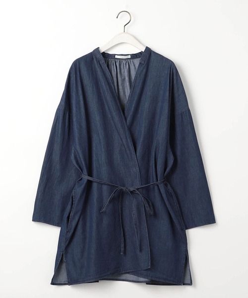 Grand PARK（グランドパーク）の「2WAY　ノーカラーデニムカーディガン（シャツ/ブラウス・レディース・インディゴブルー/ブルー・FREE）」の22枚目の写真