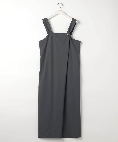 NICOLE white(ニコルホワイト)の「ジャンバースカート(ジャンパースカート・レディース・チャコールグレー/グレー/オリーブ・FREE)」の7枚目の写真