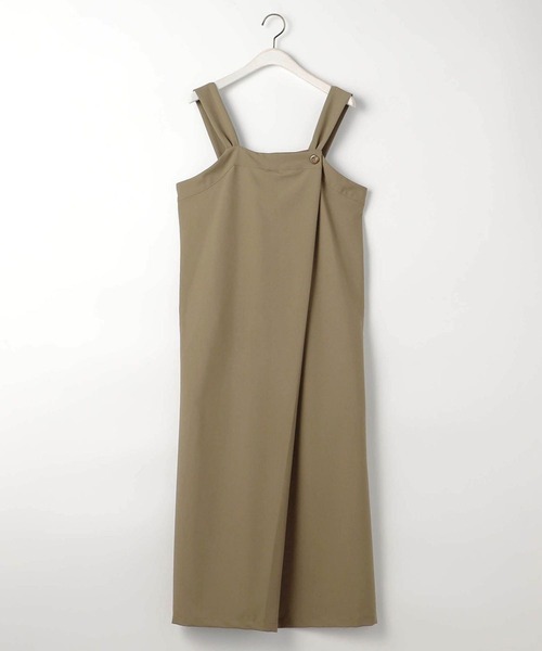 NICOLE white(ニコルホワイト)の「ジャンバースカート(ジャンパースカート・レディース・チャコールグレー/グレー/オリーブ・FREE)」の8枚目の写真