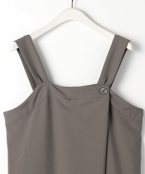 NICOLE white(ニコルホワイト)の「ジャンバースカート(ジャンパースカート・レディース・チャコールグレー/グレー/オリーブ・FREE)」の10枚目の写真