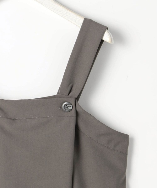 NICOLE white(ニコルホワイト)の「ジャンバースカート(ジャンパースカート・レディース・チャコールグレー/グレー/オリーブ・FREE)」の11枚目の写真