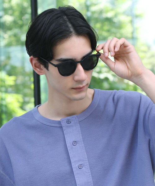 THE SHOP TK （ザ ショップ ティーケー ）の「◆オーバルフレームサングラス（サングラス・メンズ・ウッド/グレー/ブラック・00）」の2枚目の写真