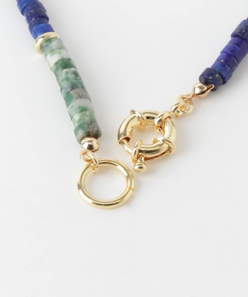 URBAN RESEARCH（アーバンリサーチ）の「マテリアルミックスネックレス 1（ネックレス・レディース・ブルー系その他・-）」の5枚目の写真