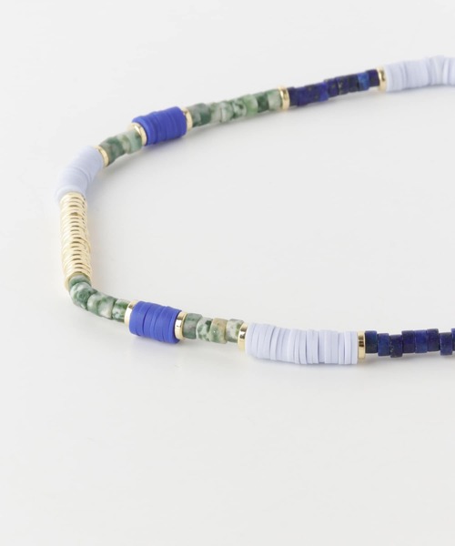 URBAN RESEARCH（アーバンリサーチ）の「マテリアルミックスネックレス 1（ネックレス・レディース・ブルー系その他・-）」の6枚目の写真