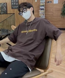 A'GEM/9 × .kom『WASSUP/ワズアップ』Wassup Logo Tee/ロゴ グラフィック半袖Tシャツ