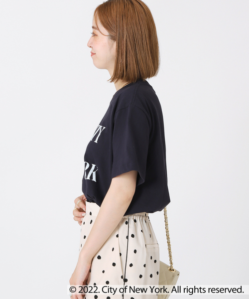 B.C STOCK(ベーセーストック)の「【GOOD ROCK SPEED/グッドロックスピード】NYC TEE(Tシャツ/カットソー・レディース・ホワイト/ネイビー/ベージュ・FREE)」の13枚目の写真