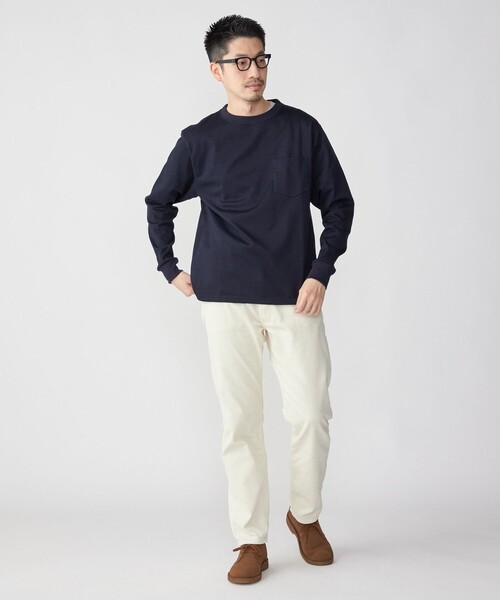 SHIPS（シップス）の「SHIPS STANDARD: ガーメントダイ コーデュロイ 5ポケット パンツ（チノパンツ・メンズ・ライトブルー/ブラック/ベージュ/ナチュラル・SMALL/MEDIUM/LARGE/X-LARGE）」の21枚目の写真