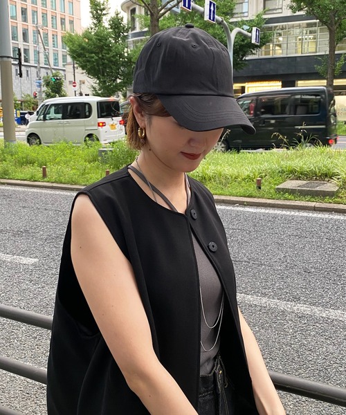 DouDou（ドゥドゥ）の「コットンナイロンキャップ（キャップ・レディース・ベージュ/ブラック・FREE）」の13枚目の写真