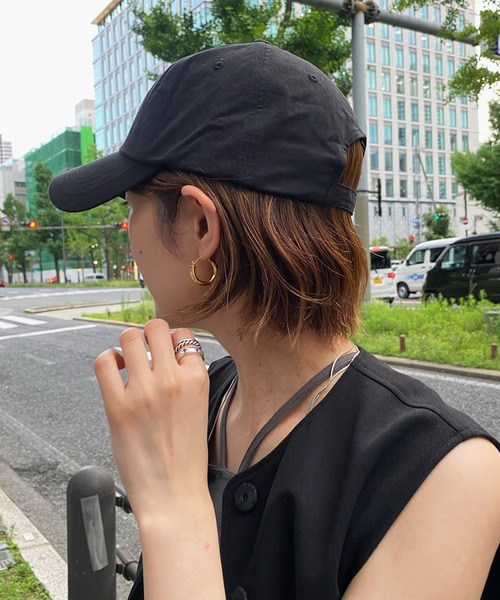 DouDou（ドゥドゥ）の「コットンナイロンキャップ（キャップ・レディース・ベージュ/ブラック・FREE）」の11枚目の写真