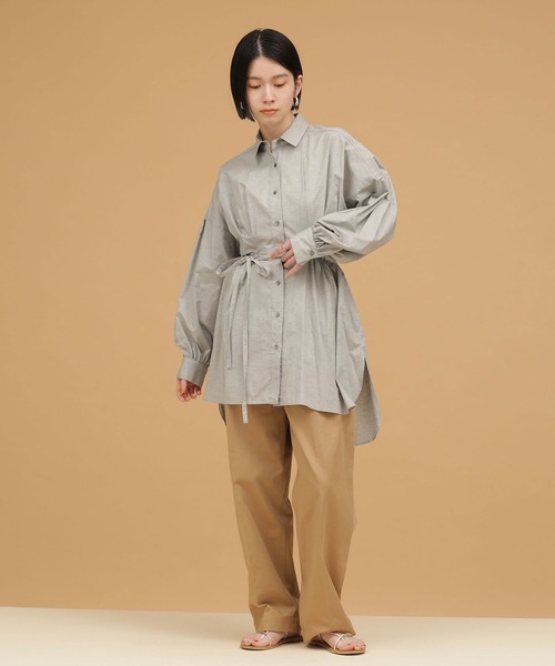 CASA FLINE リネンシャツ⭐️お値下げしました⭐️ セール】casa fline/バックオープンボリュームシャツ（シャツ
