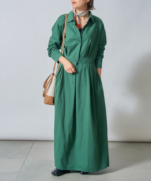 新品｜セット SETTO MERSA ONE-PIECE シャツワンピース 緑 楽天市場】SETTO （セット） SHIRT ONE-PIECE SKIRT シャツ