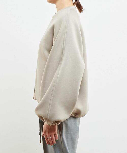 martinique（マルティニーク）の「martinique/ダンボールジップブルゾン（ブルゾン・レディース・ベージュ/ネイビー・FREE）」の9枚目の写真