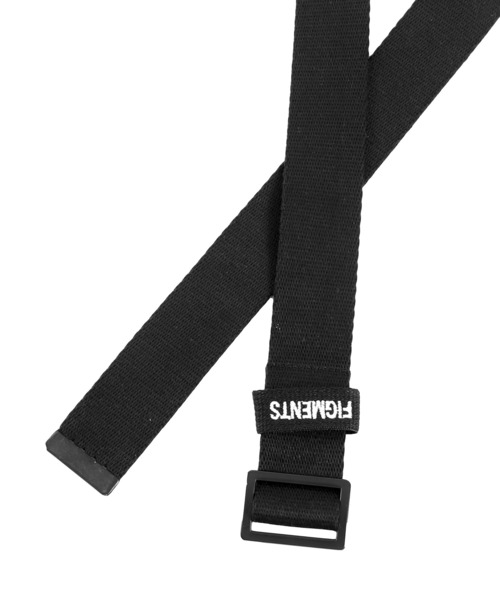 Figments(フィグメンツ)の「ロゴ刺繍ベルト(ベルト・レディース・ブラック・FREE)」の5枚目の写真