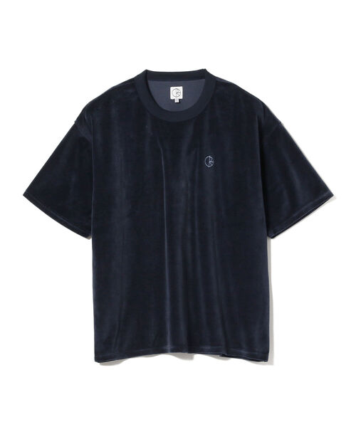 POLAR(ポラール)の「POLAR SKATE CO. / VELOUR SURF TEE(Tシャツ/カットソー・メンズ・ネイビー・LARGE/X-LARGE)」の1枚目の写真