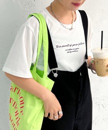 apres jour mignon | シュエットチビロゴ刺繍Tシャツ【ZOZOTOWN限定アイテム】(Tシャツ/カットソー)