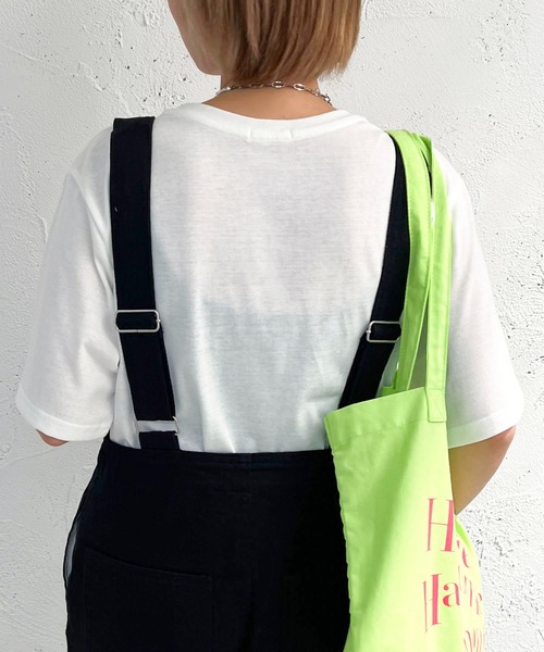 apres jour mignon(アプレジュールミニョン)の「シュエットチビロゴ刺繍Tシャツ【ZOZOTOWN限定アイテム】(Tシャツ/カットソー・レディース・ホワイト系その他/ナチュラル/ブラック系その他/ブラック/アイボリー/オフホワイト・フリー/X-LARGE)」の9枚目の写真