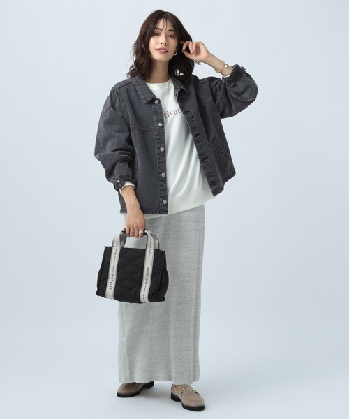 BAYFLOW（ベイフロー）の「デニムジャケット（デニムジャケット・レディース・ブラック/ブルー・FREE）」の3枚目の写真