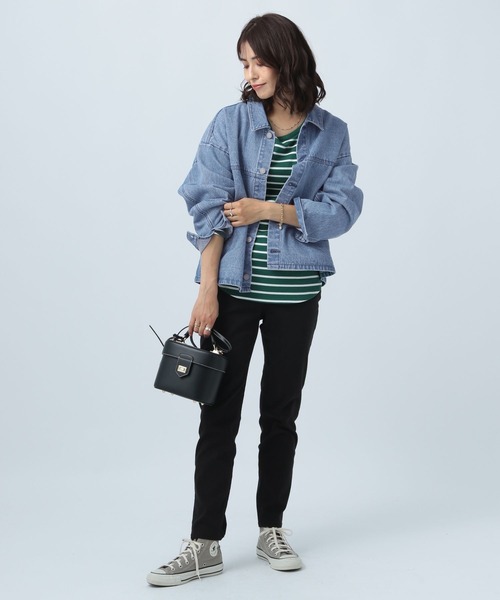 BAYFLOW（ベイフロー）の「デニムジャケット（デニムジャケット・レディース・ブラック/ブルー・FREE）」の9枚目の写真