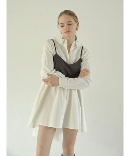 ACYM（アシーム）の「Back tie volumy シャツ（シャツ/ブラウス・レディース・ホワイト/ベージュ・FREE）」の5枚目の写真