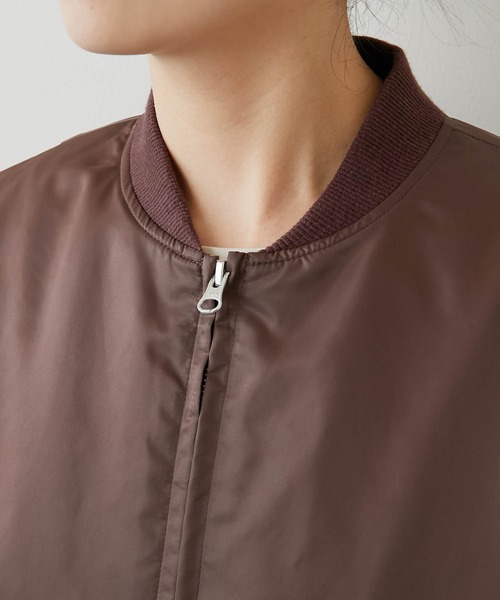 GALLARDAGALANTE（ガリャルダガランテ）の「ナイロンツイルMA-1（MA-1・レディース・ブラウン/カーキ・FREE）」の20枚目の写真