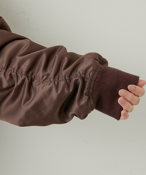 GALLARDAGALANTE（ガリャルダガランテ）の「ナイロンツイルMA-1（MA-1・レディース・ブラウン/カーキ・FREE）」の14枚目の写真