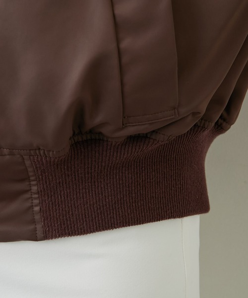 GALLARDAGALANTE（ガリャルダガランテ）の「ナイロンツイルMA-1（MA-1・レディース・ブラウン/カーキ・FREE）」の8枚目の写真