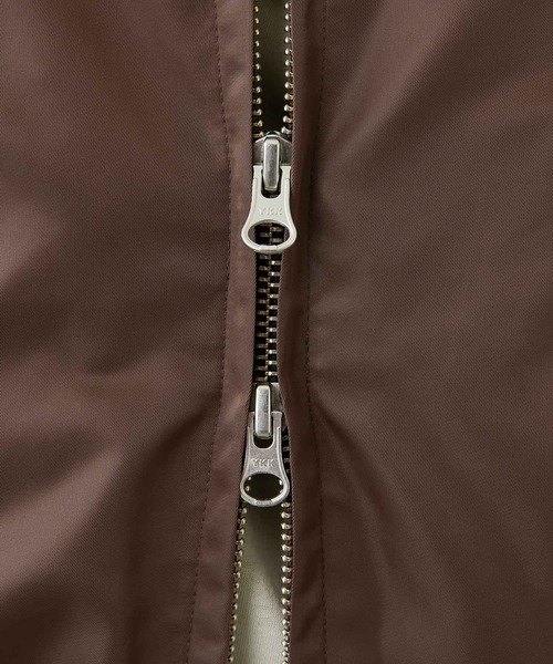 GALLARDAGALANTE（ガリャルダガランテ）の「ナイロンツイルMA-1（MA-1・レディース・ブラウン/カーキ・FREE）」の5枚目の写真