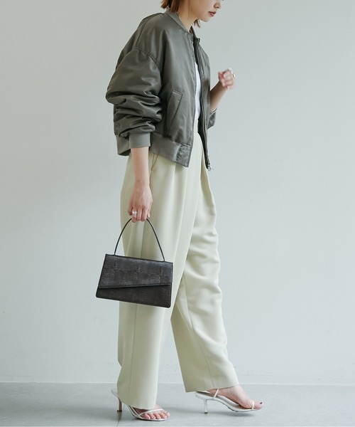 GALLARDAGALANTE（ガリャルダガランテ）の「ナイロンツイルMA-1（MA-1・レディース・ブラウン/カーキ・FREE）」の10枚目の写真