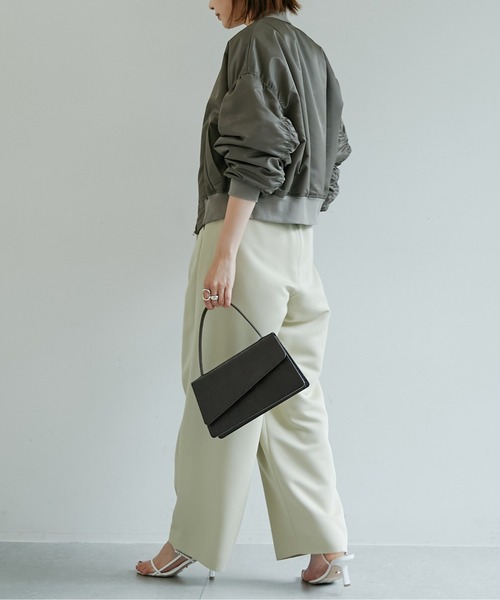 GALLARDAGALANTE（ガリャルダガランテ）の「ナイロンツイルMA-1（MA-1・レディース・ブラウン/カーキ・FREE）」の7枚目の写真