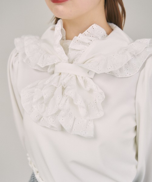 MIRO AMURETTE（ミロアミュレット）の「Retro modern scarf tie blouse（シャツ/ブラウス・レディース・ホワイト・FREE）」の7枚目の写真