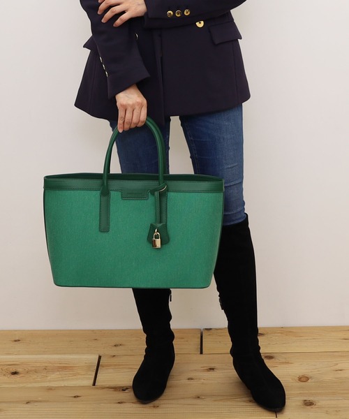 SMIR NASLI(サミールナスリ)の「ビスキートートバッグ/A4対応(トートバッグ・レディース・レッド/ブラック/グレー/ベージュ/グリーン・9)」の5枚目の写真