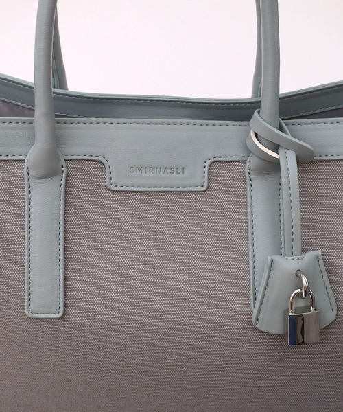 SMIR NASLI(サミールナスリ)の「ビスキートートバッグ/A4対応(トートバッグ・レディース・レッド/ブラック/グレー/ベージュ/グリーン・9)」の17枚目の写真