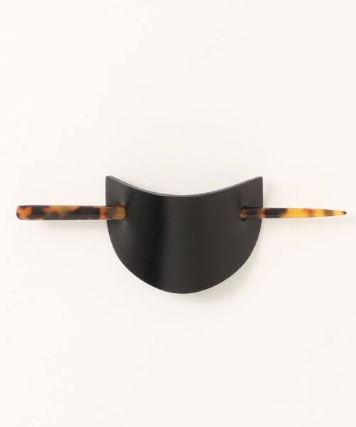 rapiecage（ラピエサージュ）の「レザーマジェステ（バレッタ/ヘアクリップ・レディース・ベージュ/ブラック・FREE）」の14枚目の写真